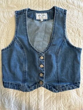 Vintage Women's Blue Denim Vest